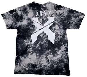 Excision Onyx Tie Dye T Shirt Black White EDM Dubstep Rave Mens L